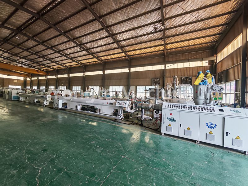 Makinë e prodhimit të tubave PE me shpejtësi të lartë 16-63 mm për klientin e Argjentinës