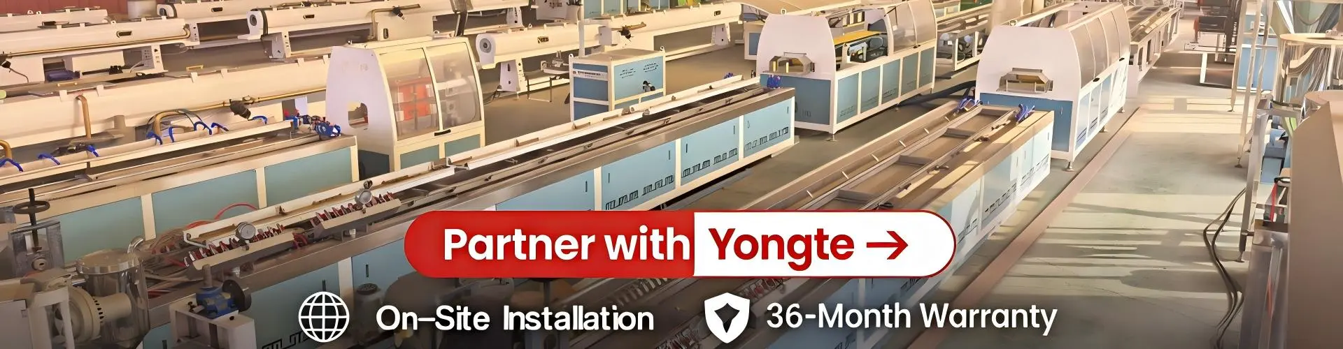 Makinë ekstrudimi me profil plastik