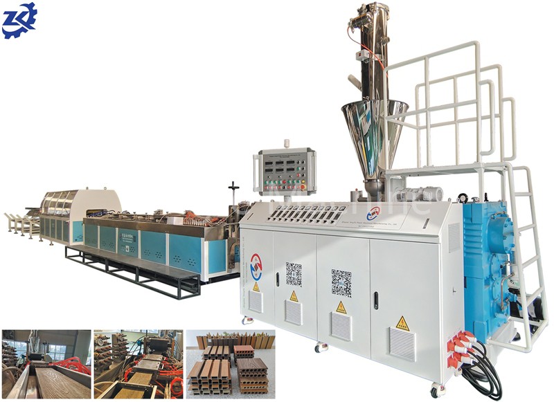 Makinë e procesit të prodhimit të përbërë plastike prej druri