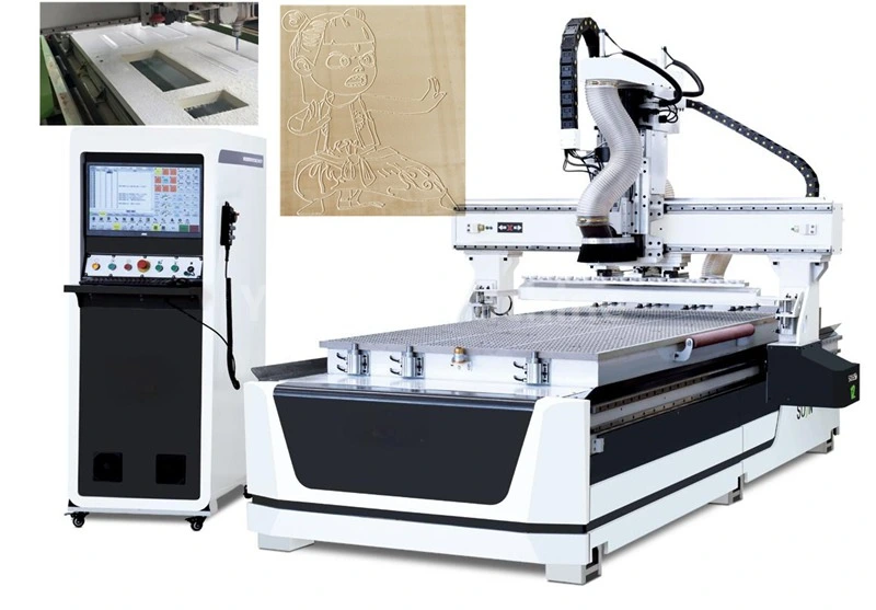 Makinë për gdhendje me dyer WPC CNC